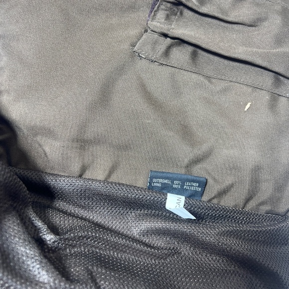 First classic Men's Leather Brown Motorcycle Vest - Picture 9 of 9